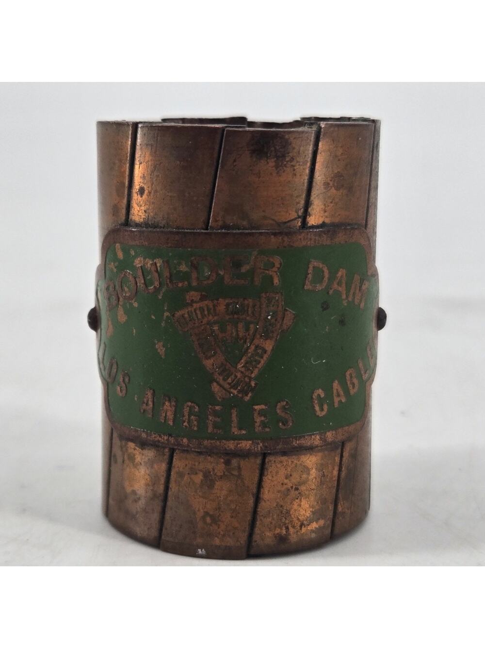 Vintage 1930s Hoover / Boulder Dam Los Angeles Cable Copper Voltage Souvenir